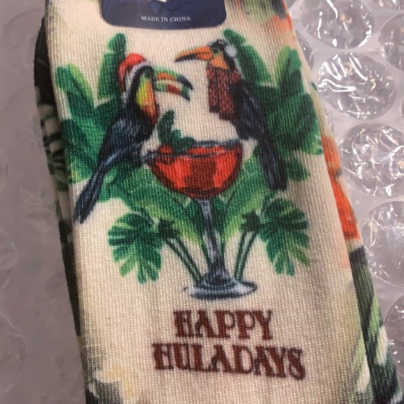 Tommy Bahama Drink To The Huladays Sublimated Sock - Picture 4 of 10